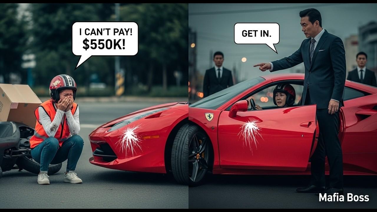 Delivery girl Scratched a $550k Ferrari and Cried, 