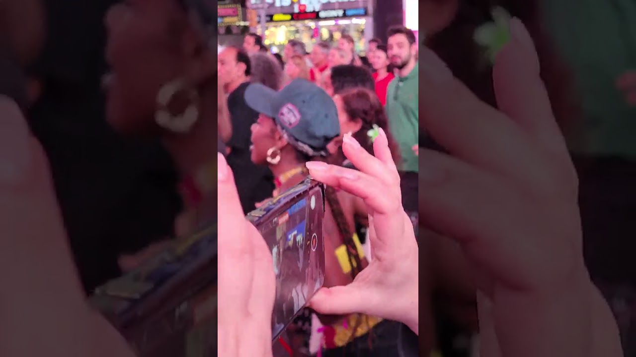 NYC Views Checking out The Times Square food festival.