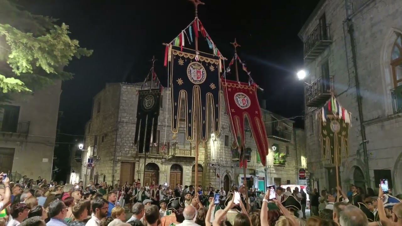 Esibizione Stendardieri - Serenata  Matrimonio Baronale 14 Agosto 2024 (PETRALIA SOPRANA)