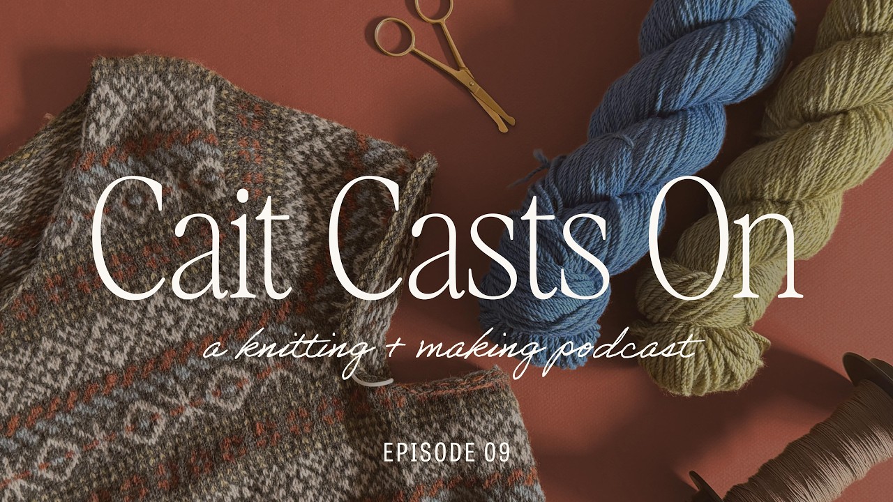 Кардиган 1988 года и мой законченный свитер Olga | Подкаст Cait Casts On Knitting
