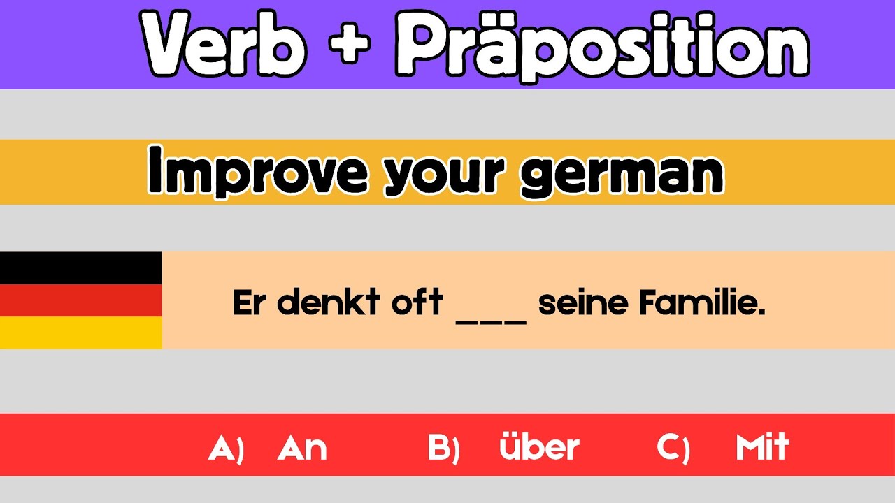 Verb + Präposition einfach erklärt | Deutsch A2–B1 mit Beispielen | lernen + verstehen
