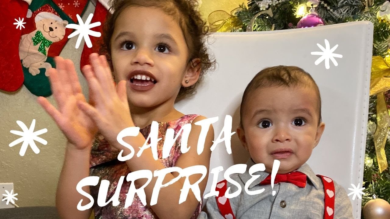 CHARLOTTE AND MASON MEET SANTA!!