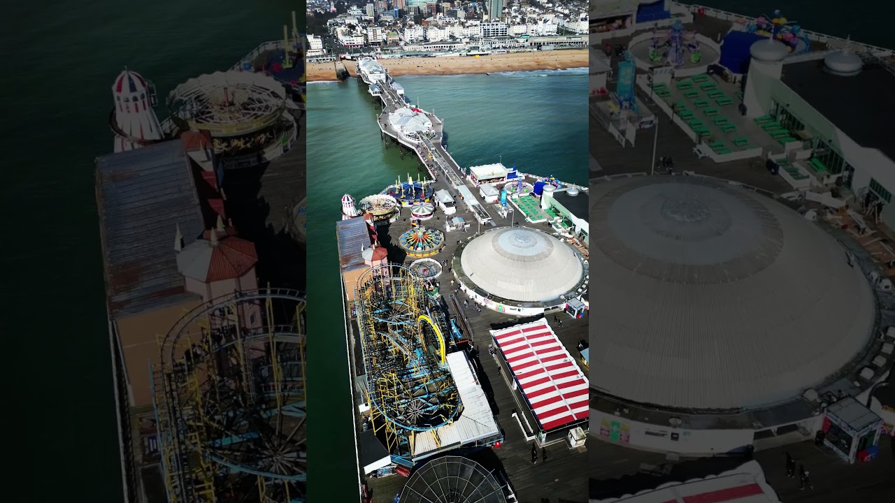 Welcome to Brighton Palace Pier 2024 #brighton #drone #england #travel #uk #dji #beach