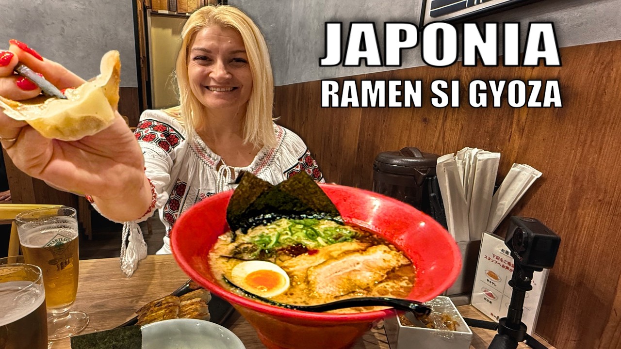 Am mancat RAMEN si GYOZA intr-un restaurant din Japonia si am comandat de pe tableta