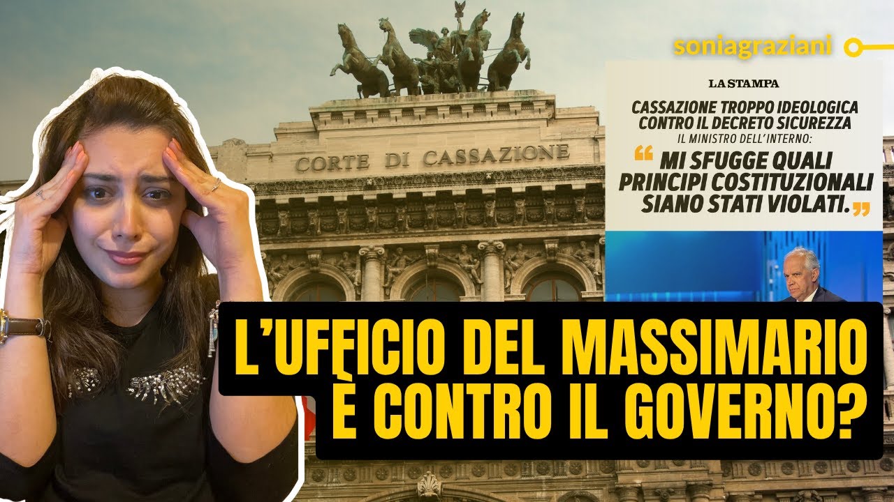 L'ufficio del MASSIMARIO è CONTRO il GOVERNO?