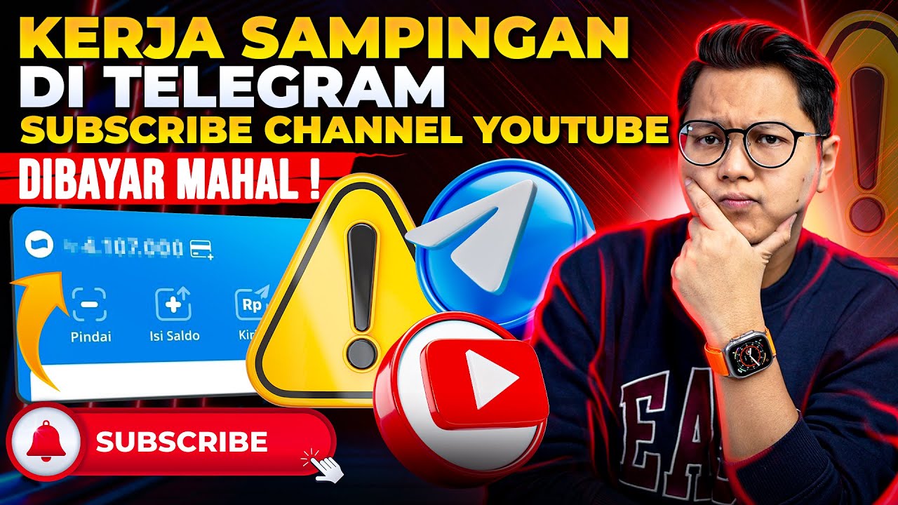 KERJA SAMPINGAN DI TELEGRAM SUBSCRIBE CHANNEL YOUTUBE DIBAYAR MAHAL? AWAS PENIPUAN !