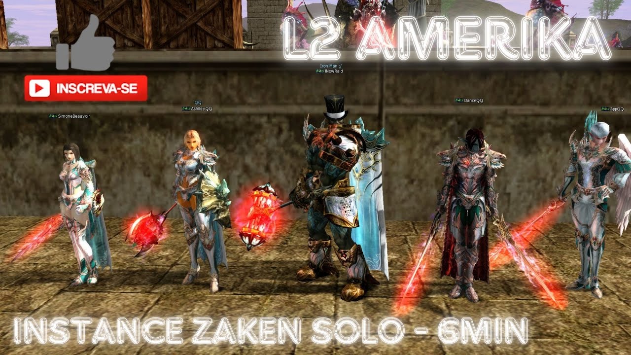 AshleyQQ - L2 AMERIKA H5 - Instance Zone Boss Zaken SOLO in 6min 2024 - 25k FAME - Lineage 2 4K