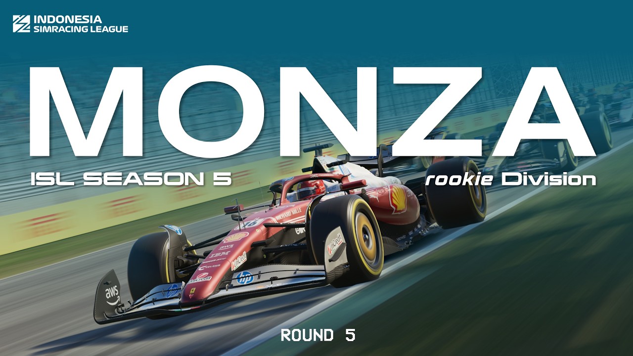 INDONESIA SIMRACING LEAGUE SEASON 5 - ROOKIE DIVISION ROUND 5 | ITALIAN GP | F1 25 GAME