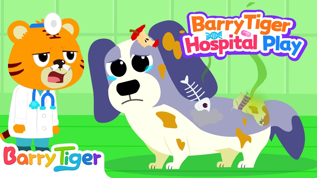 Puppy in Trouble,Who's Gonna Help? | Animal Hospital | Kids Cartoon & Educational Video |BarryTiger