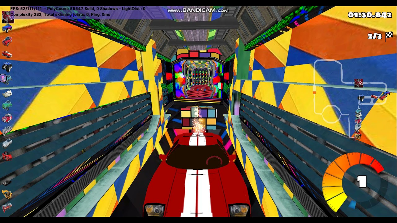 supertuxkart colored space but the music is changed