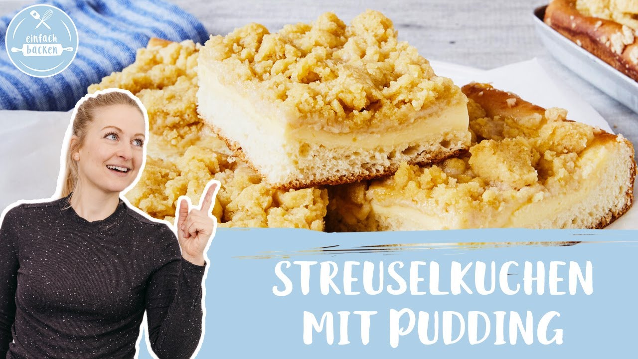 Streuselkuchen mit Pudding 🍰✨| wie bei Oma | Blechkuchen mit Pudding und Streuseln | Einfach Backen