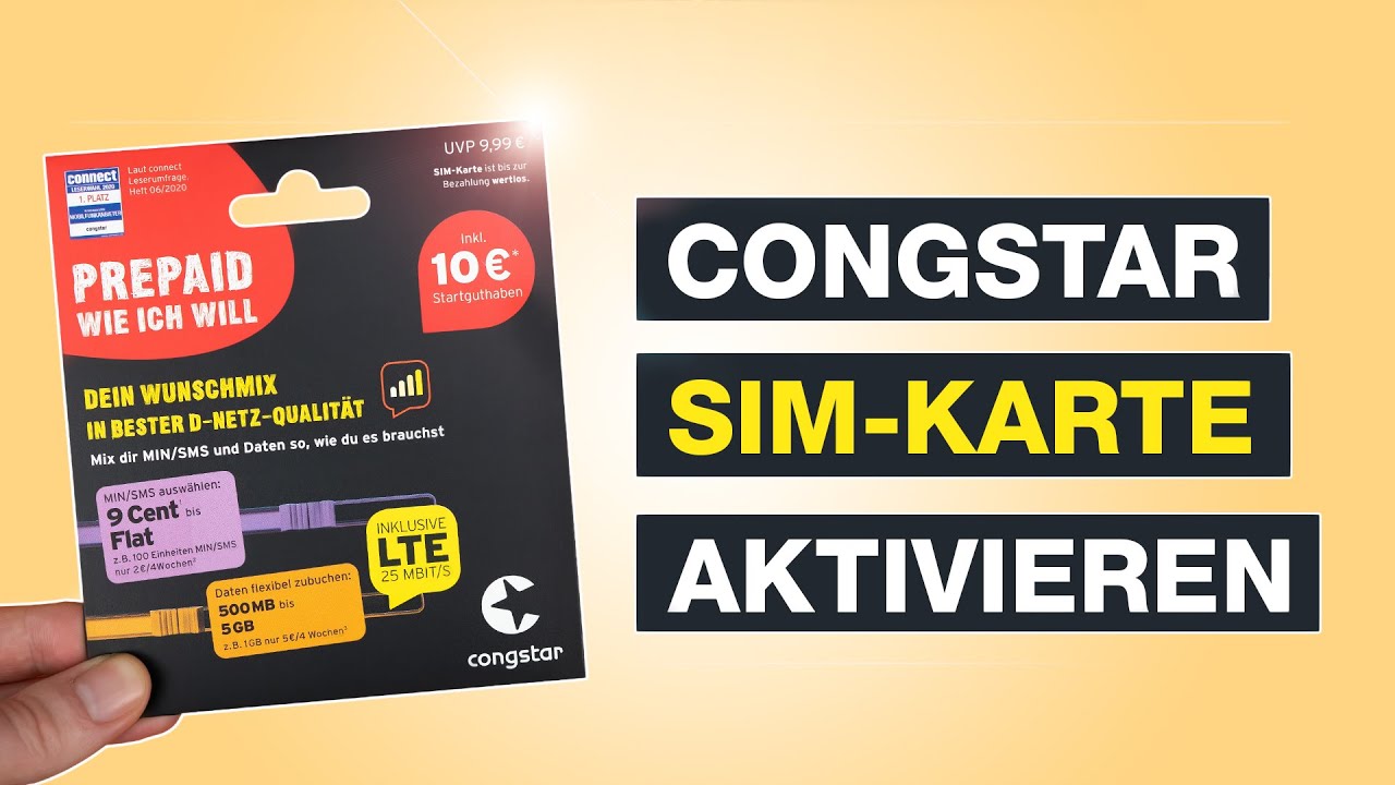 Congstar aktivieren und SIM-Karte freischalten | Tutorial &ndash; Testventure