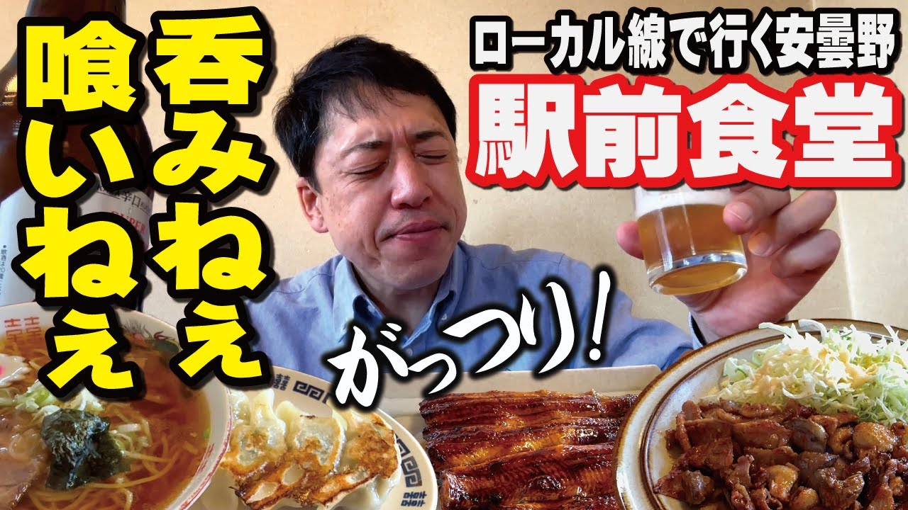 【ローカル線で食堂 昼呑み】地元で愛される食事処「八千代」でがっつり飲み食い
