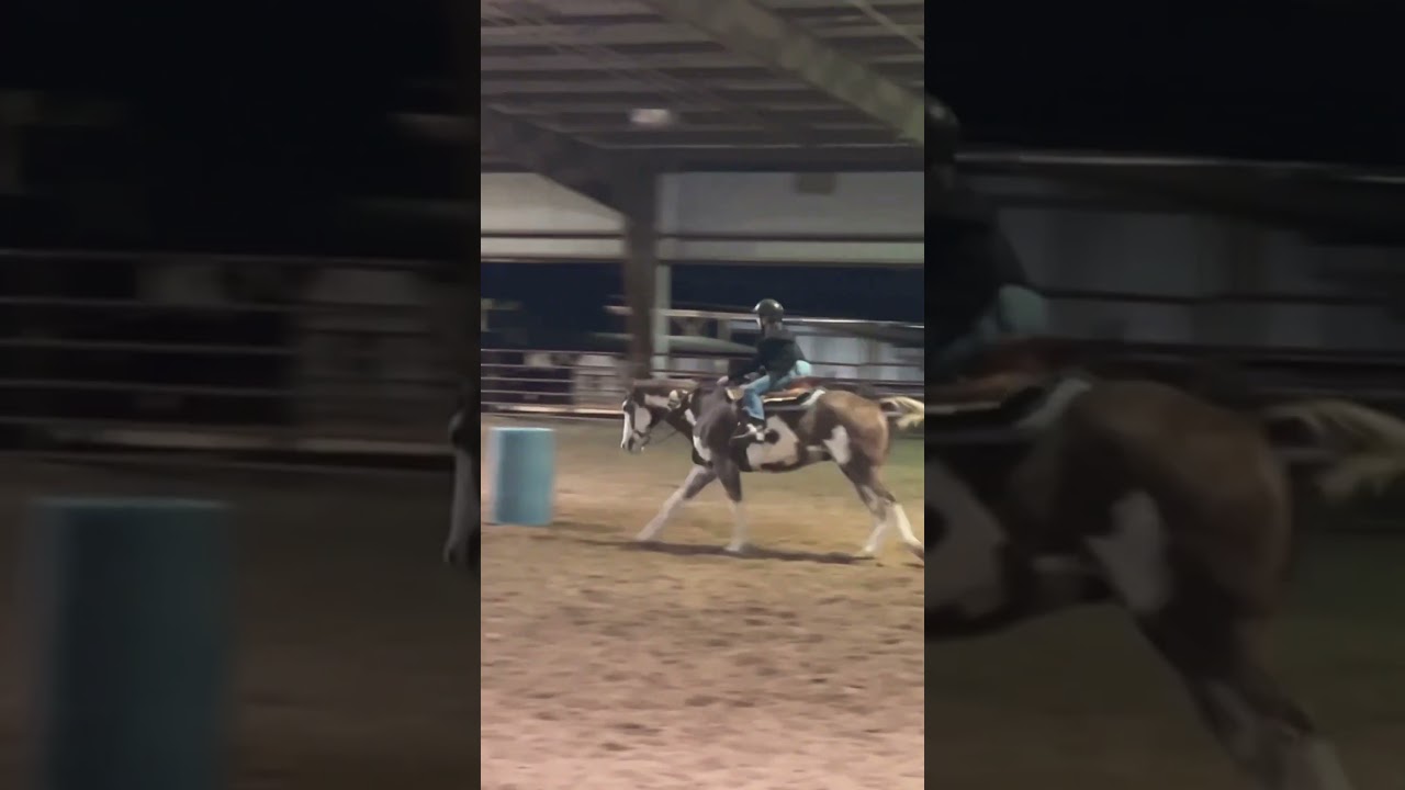 Straight barrels #barrelracing