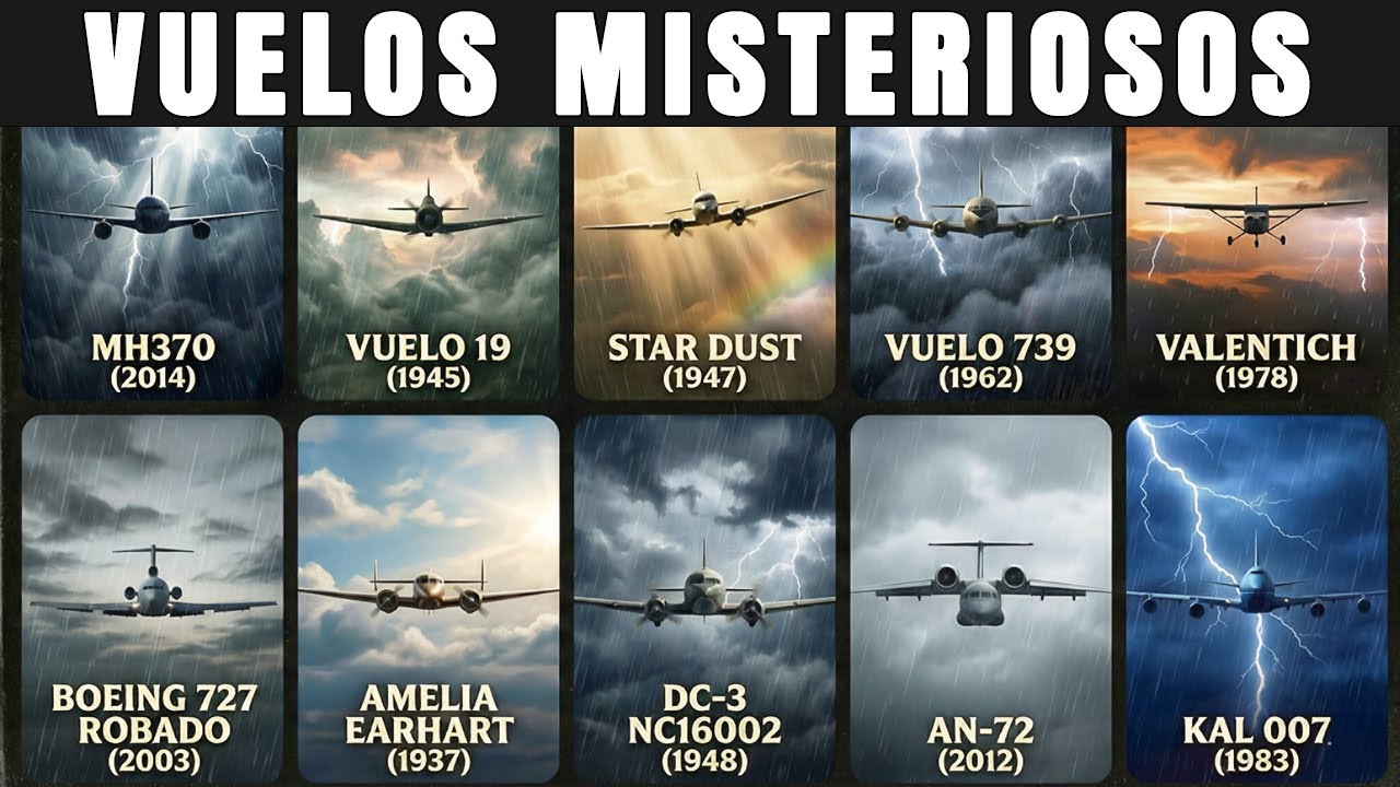 10 Vuelos que Desaparecieron en el Cielo y Nunca Fueron Explicados