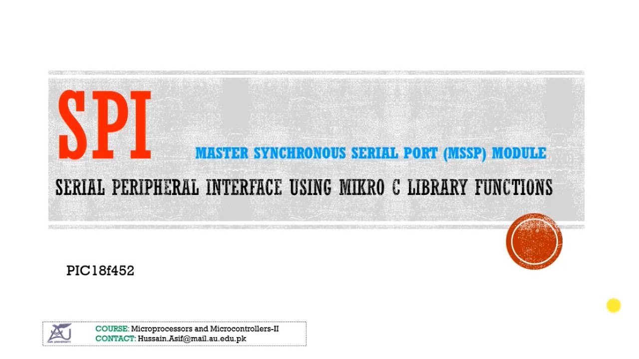 SPI interfacing and Usage | Microcontrollers