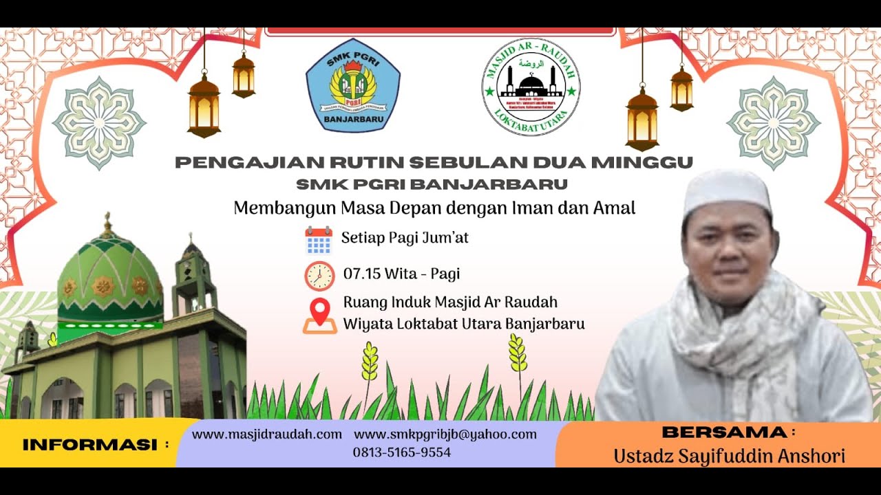 RAUDAH TV - LIVE Kajian Pagi Jum'at Bersama Al Ustadz Sayfuddin Anshori 13 Maret 2026 M