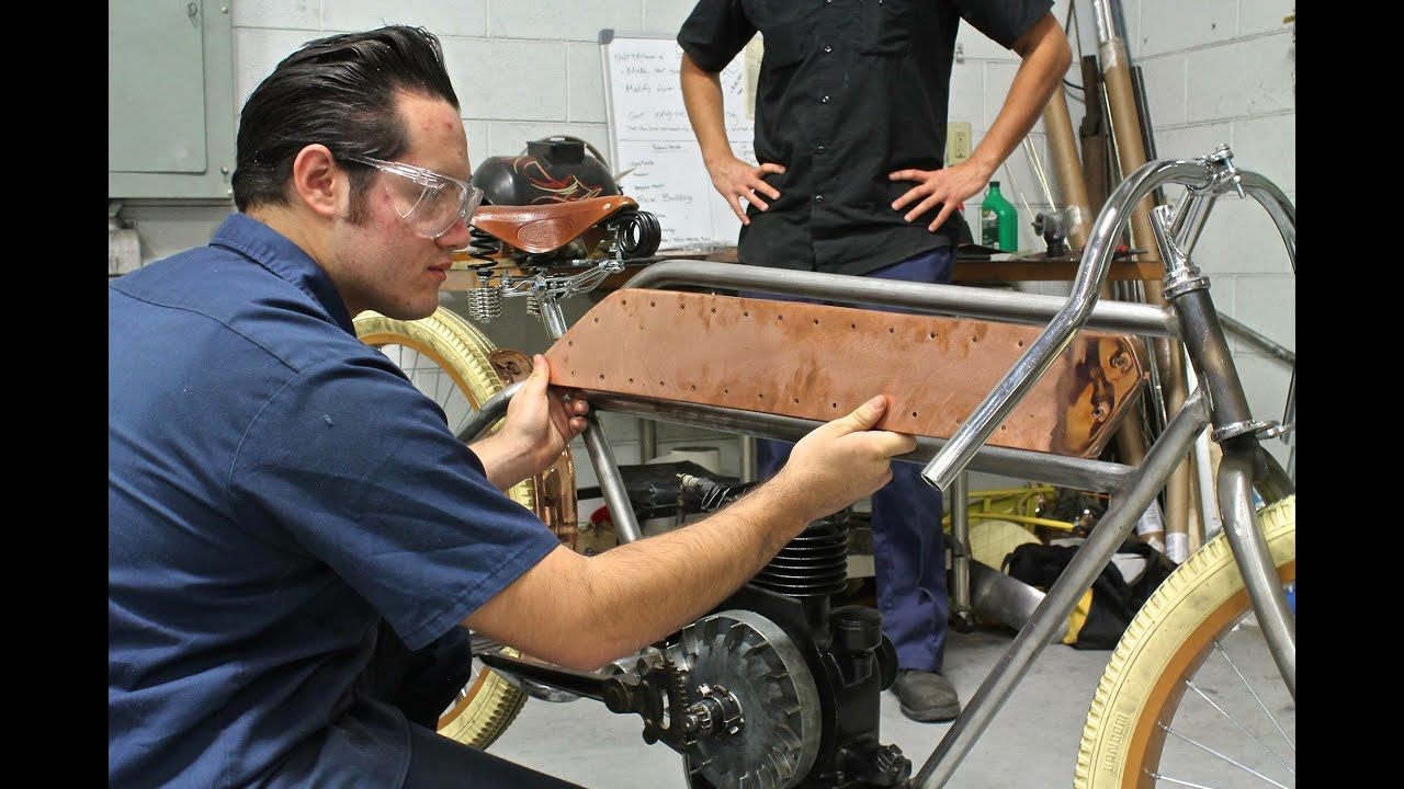 (RE-UPLOADED) Board Track Racer Built From Scratch At McPherson College