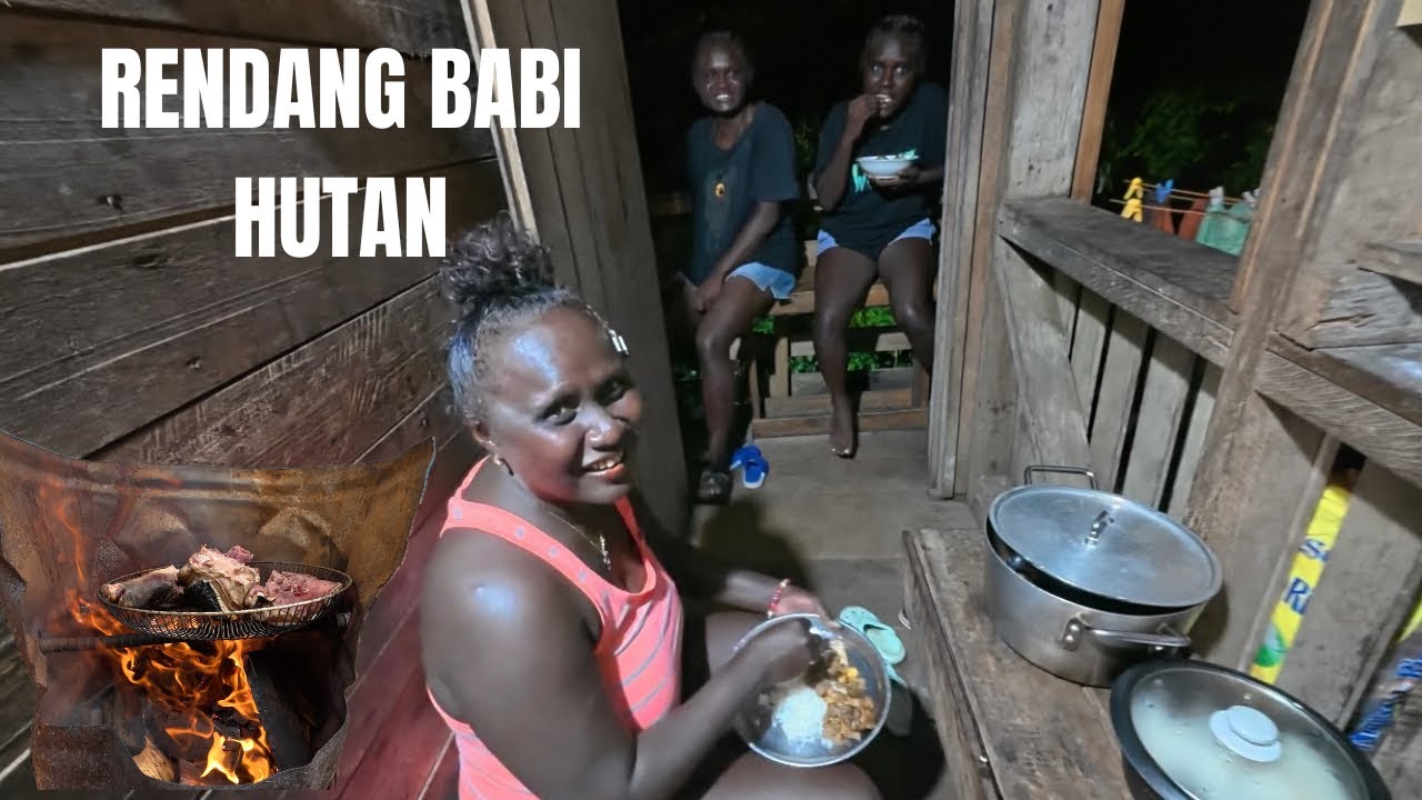 RENDANG BABI HUTAN BUAT TAMBAH NASI // WIFE AJAK KAWAN MAKAN DI RUMAH