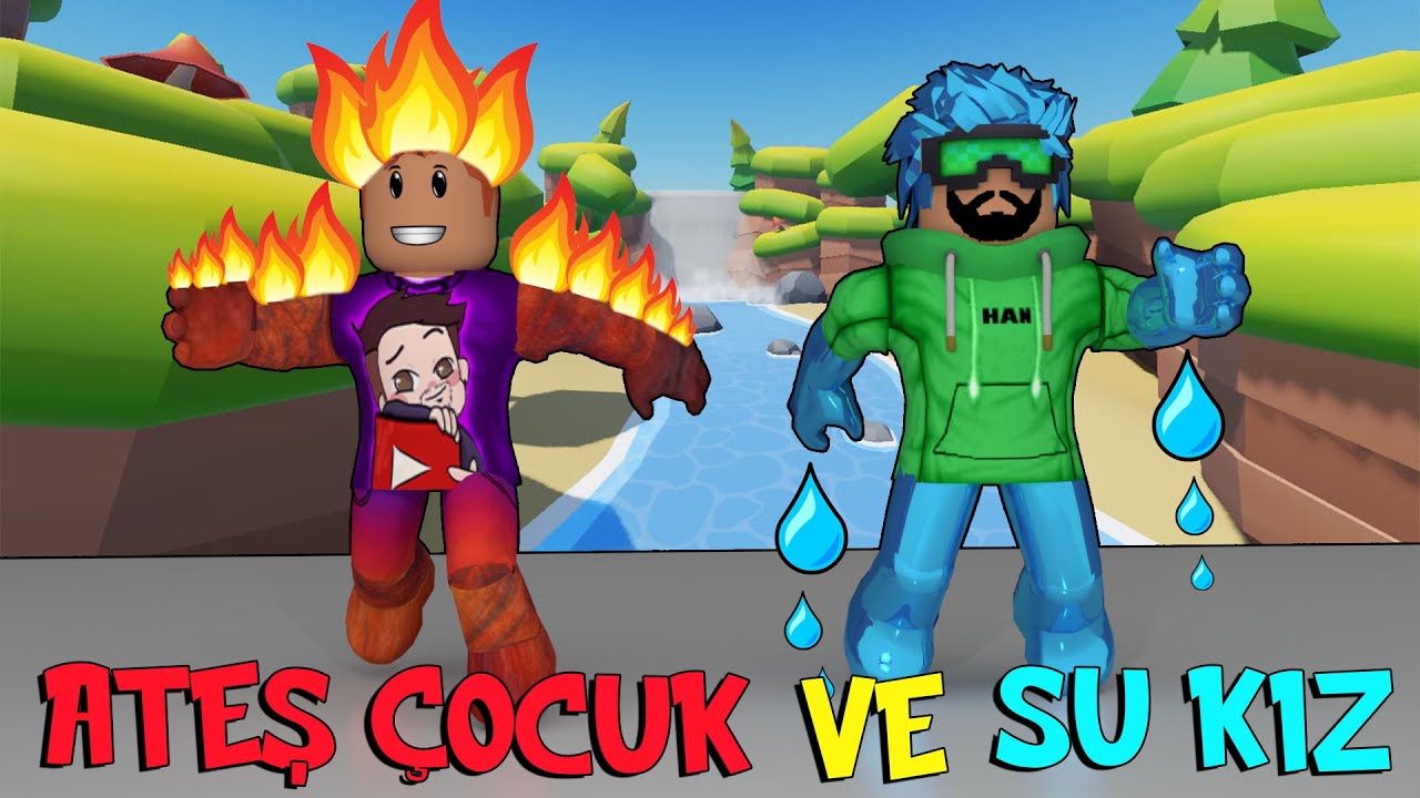 ATEŞ ÇOCUK VE SU KIZ w/HAN KANAL | Roblox Carry A Friend! (Teamwork Obby)