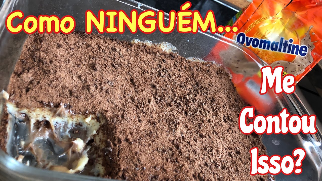 🔥TÃO FÁCIL DE FAZER QUE NÃO ACREDITEI 😱 Crocante de OvoMaltine!