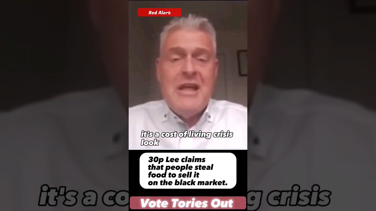 Tory MP Anderson spoke to his tory scum fellow Rees-Mogg about shoplifting.