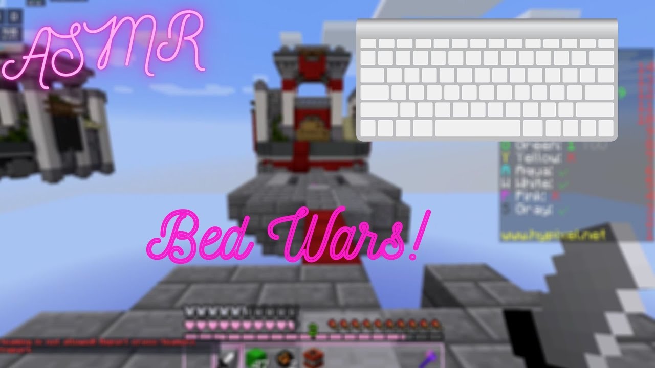 ASMR Gaming 🛏️ Minecraft No Talking | Bedwars💎