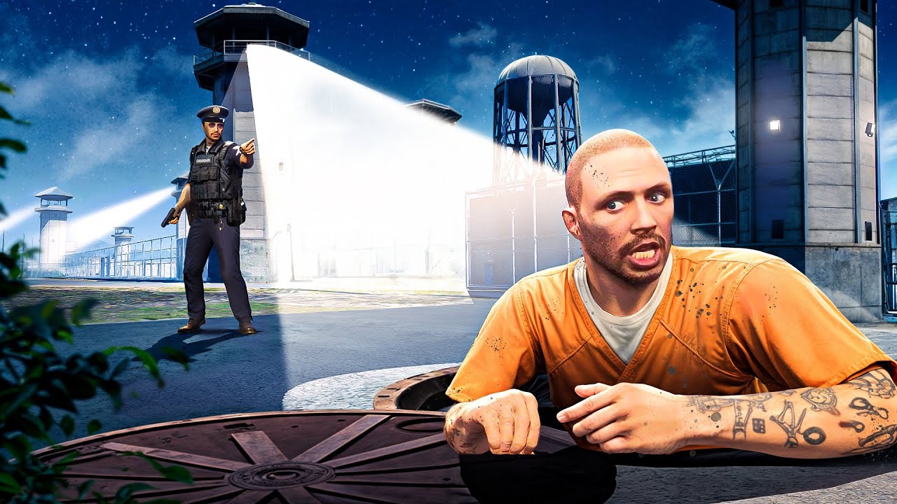 Escaping MAX SECURITY PRISON in GTA 5 RP!