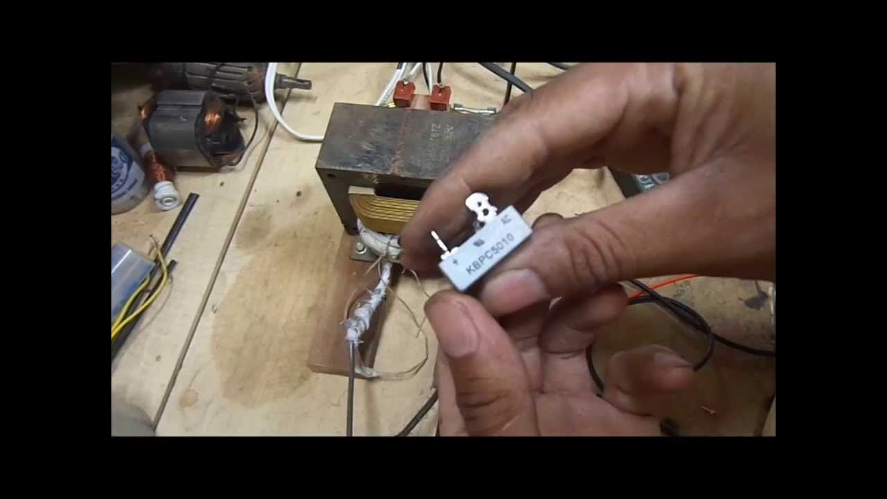 Como fazer fonte com trafo de microondas passo a passo 2 rtificando
