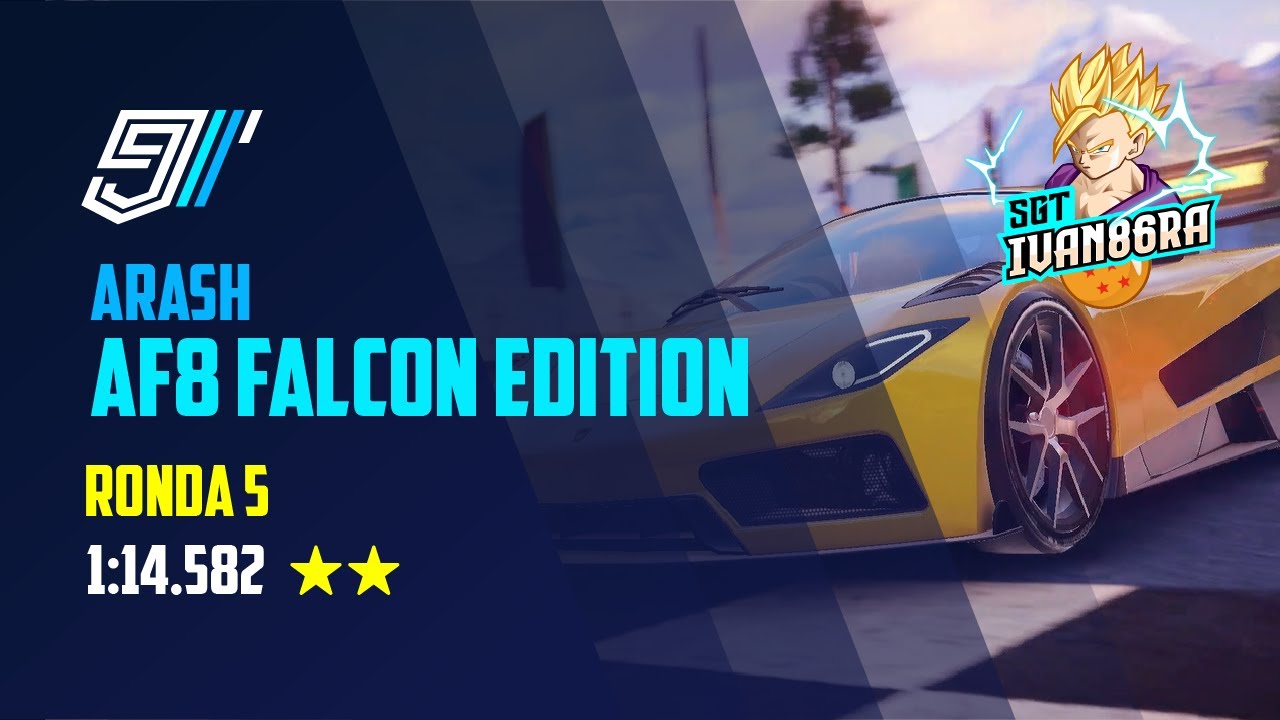 Asphalt 9 Looper Prix Arash AF8 Falcon Edition - Ronda 5 - ⭐⭐1:14.582