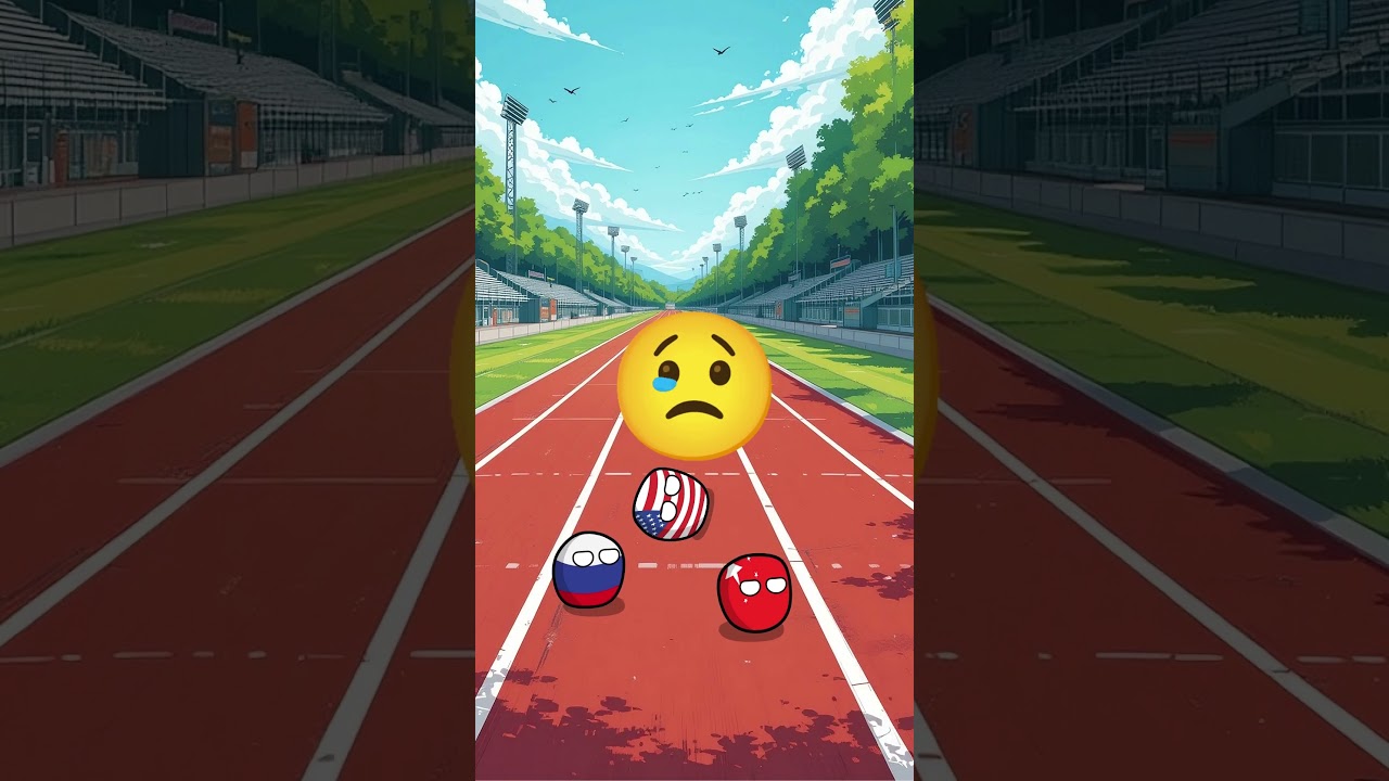 USA vs China vs Russia: The Ultimate Countryball Race!