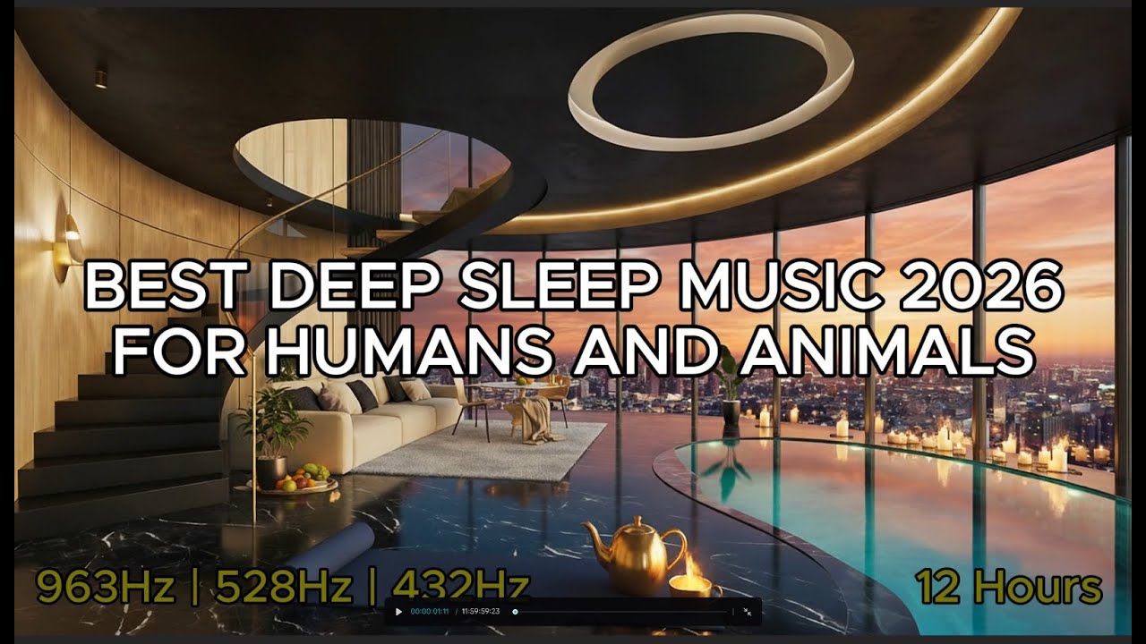 Best 12 Hours  963Hz + 528HZ + 432Hz Deep Sleeping Ambiente #deepsleep #piano   #528hz #963hz #432hz