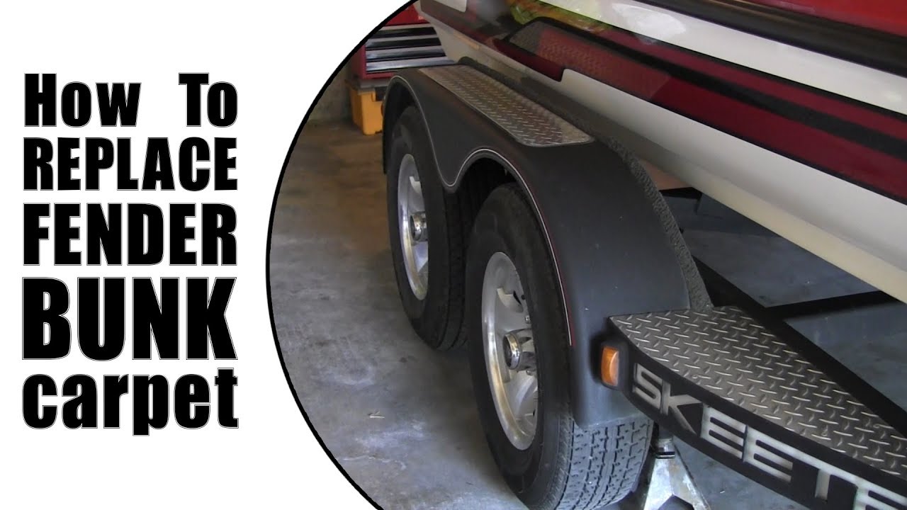 How to Replace Bass Boat Fender Bunk Carpet