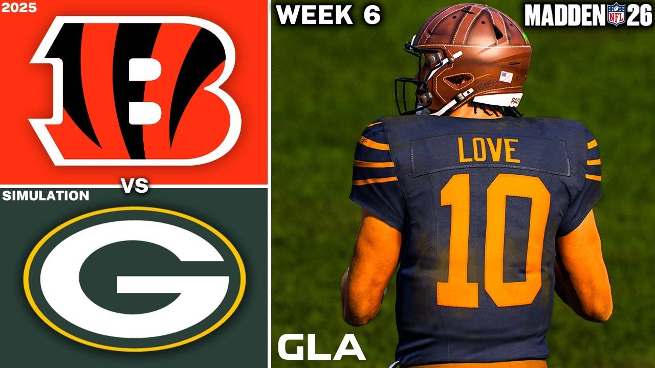 Packers vs. Bengals | Week 6 Simulation | Joe Flacco | Madden 26 PS5 Gameplay