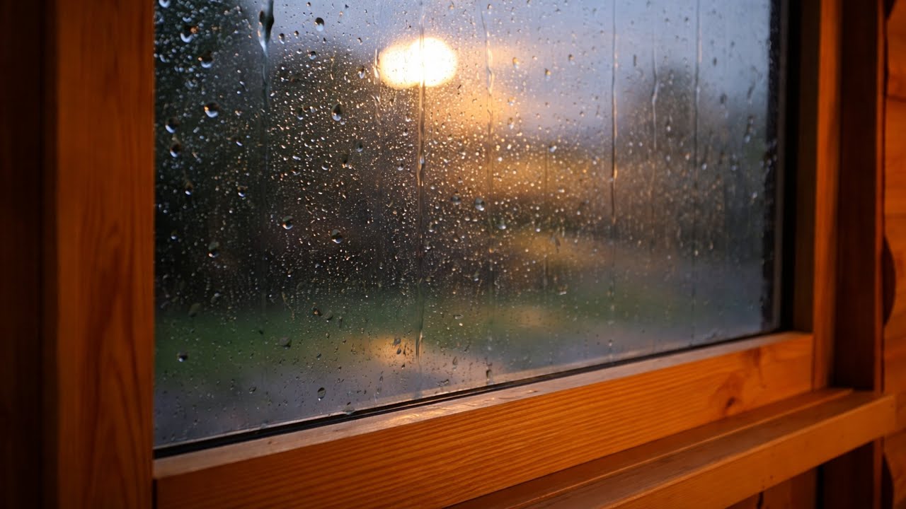 Rain on Window at Night 🌧️ Relaxing Rain Sounds for Sleep & Study