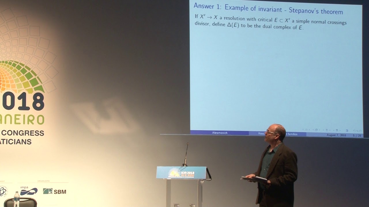 Resolution of singularities of complex algebraic varieties &ndash; D. Abramovich &ndash; ICM2018