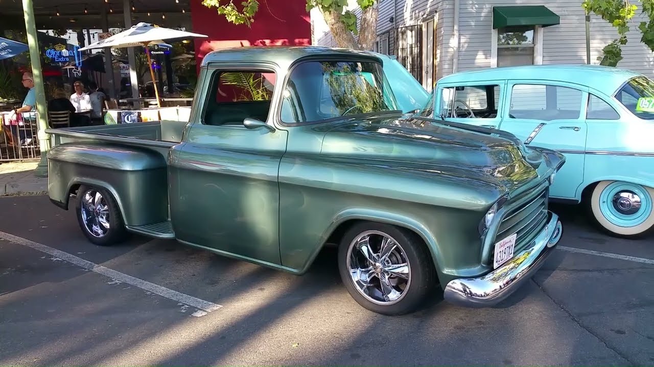 1957 Chevrolet Pickup Customized Show Winner 57 Chevy Truck Lowered Ghost Flames Custom Interior WOW