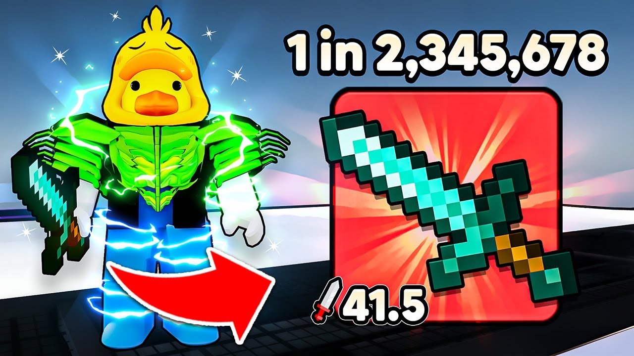 Я нашёл 1 из 2 345 678 видов оружия в RNG-битвах! (Roblox)