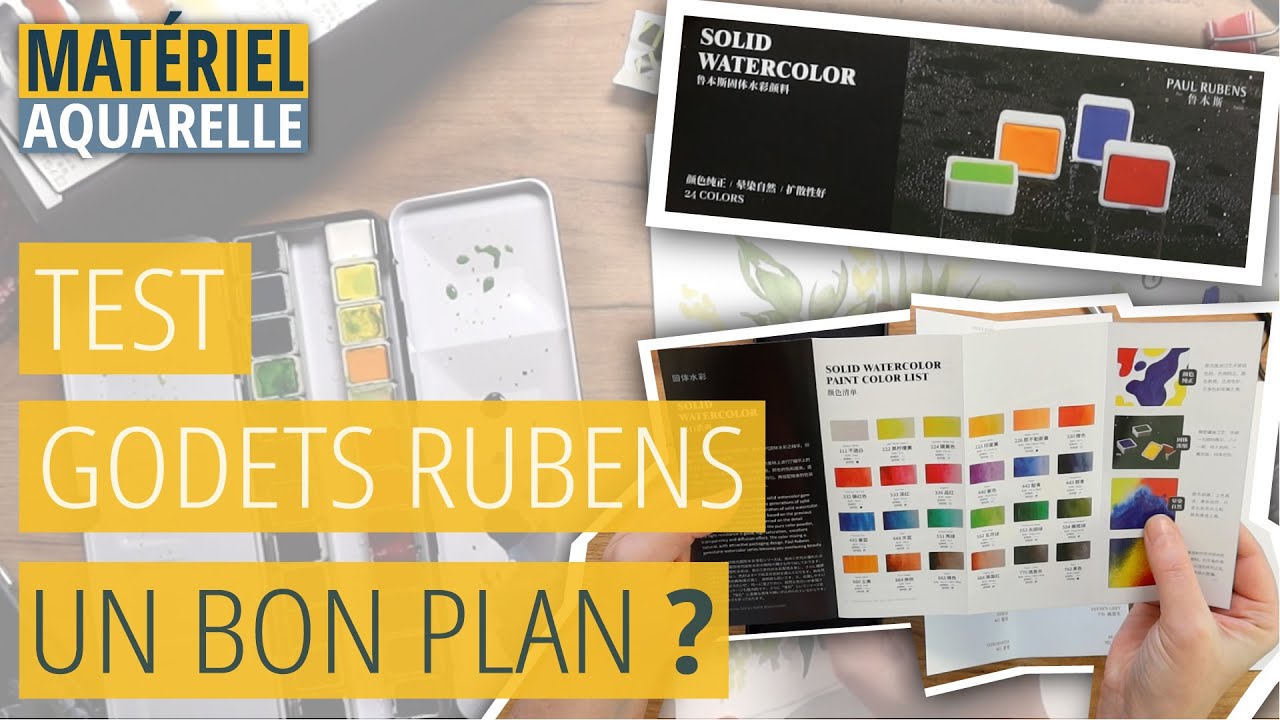 Qualité pro? Test des godets Paul Rubens - aquarelle