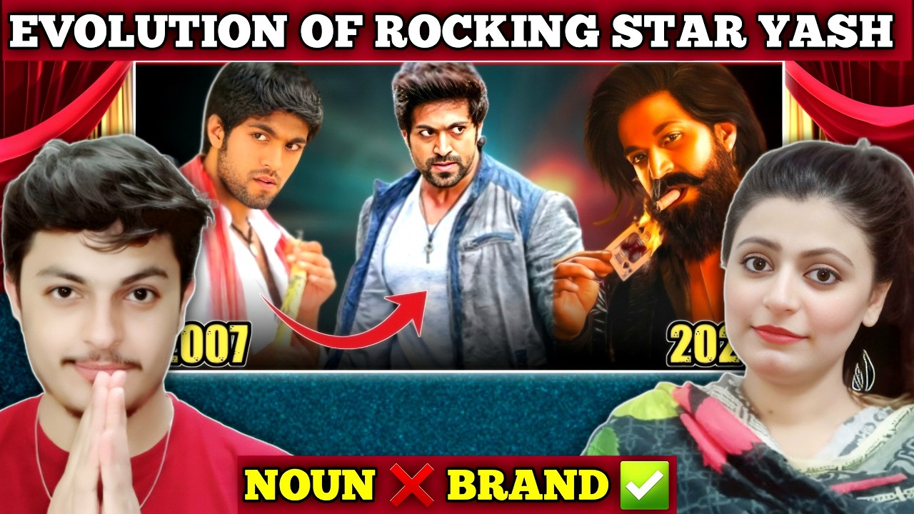 Evolution Of Rocking Star Yash (2007-2024) Jambada Hudugi T KGF 2 | KGF 3 | Zain And Saba Reactions