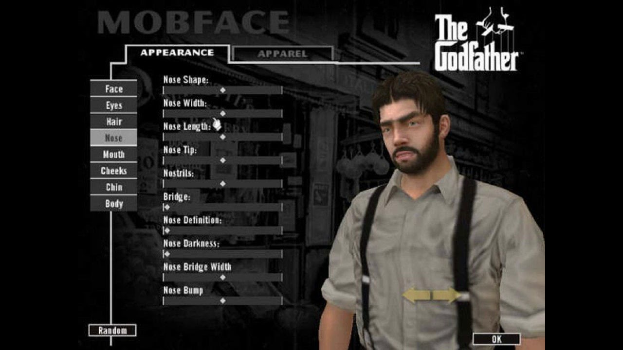 Godfather game Character Creation MUSIC SOUNDTRACK 1