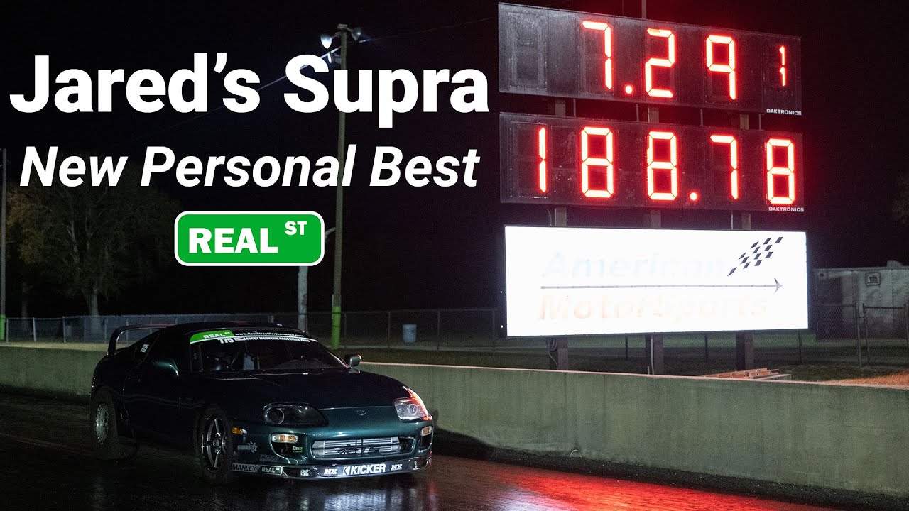 7 Second Street Supra Runs a Personal Best!! 7.29 @ 188mph - The Ultimate Street Car?