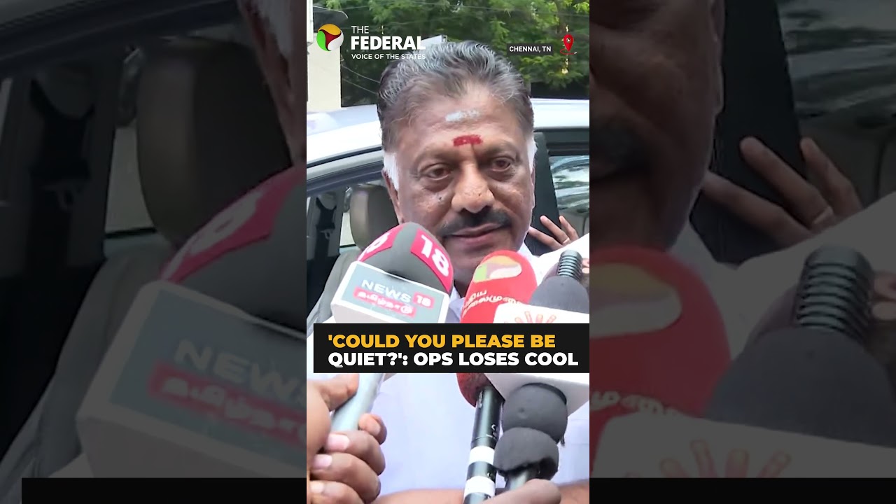 O Panneerselvam loses cool at journalist during press meet