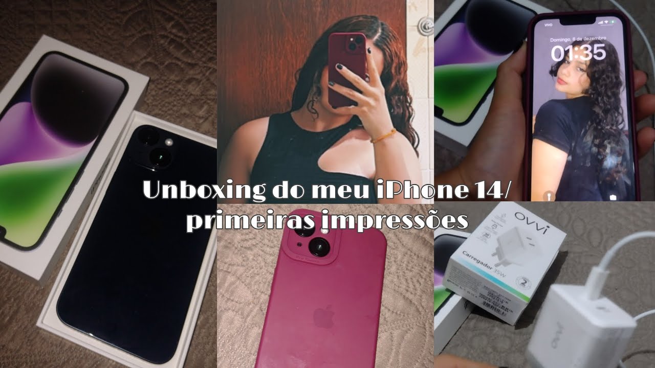 Unboxing do meu iPhone 14+primeira impressões , câmera,memória..