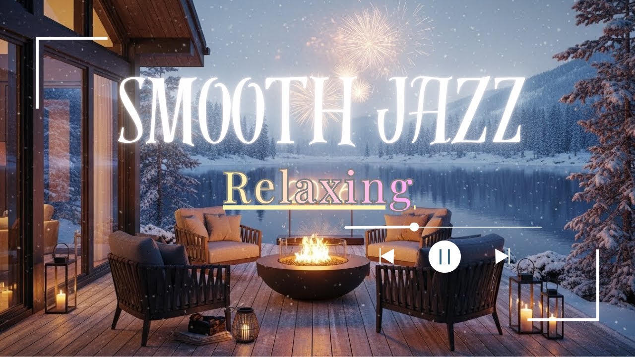 Snowy Night Jazz Lounge ❄️ Smooth Jazz for Focus, Relaxation & Cozy Winter Mood