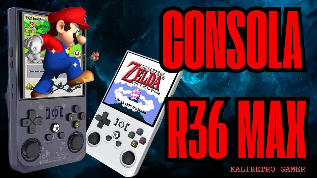 😎Consola R36 MAX, OTRO CLON de la R36s pero cuadrada 😆