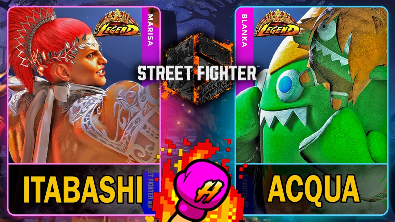 SF6 Itabashi (MARISA) VS Acqua (BLANKA)🥊Street Fighter 6🥊スト6🥊4K 60ᶠᵖˢ
