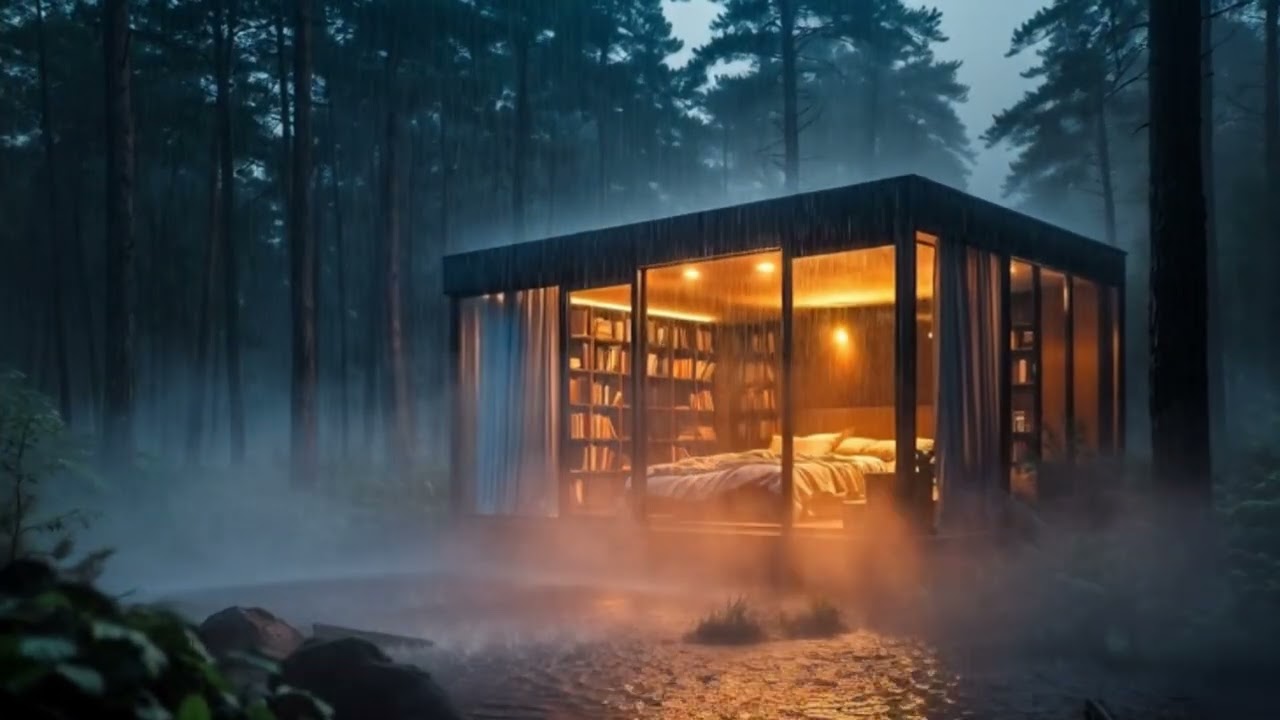 Relaxing Rain Sounds for Deep Sleep in 4K | Thunderstorm Ambience Insomnia Relief – Rain ASMR Studio