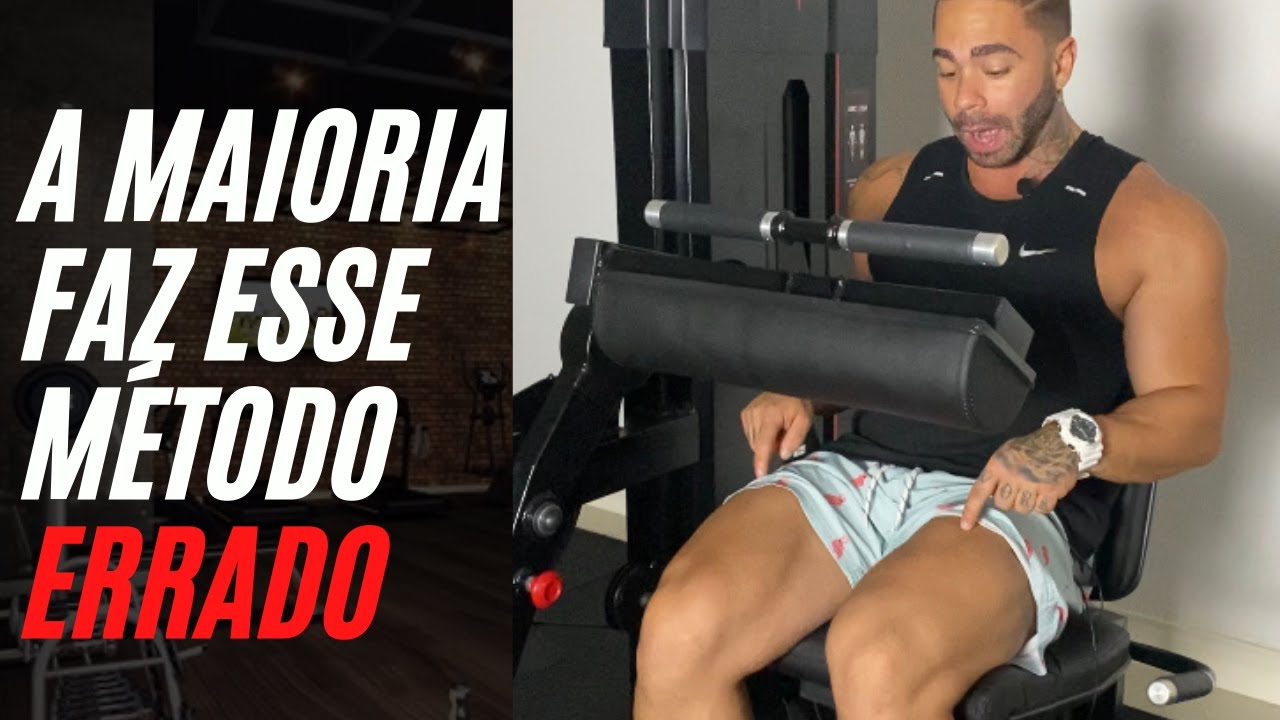 CADEIRA EXTENSORA | Como Aplicar o MÉTODOA ISOMETRIA Para AUMENTAR E DEFINIR A COXA