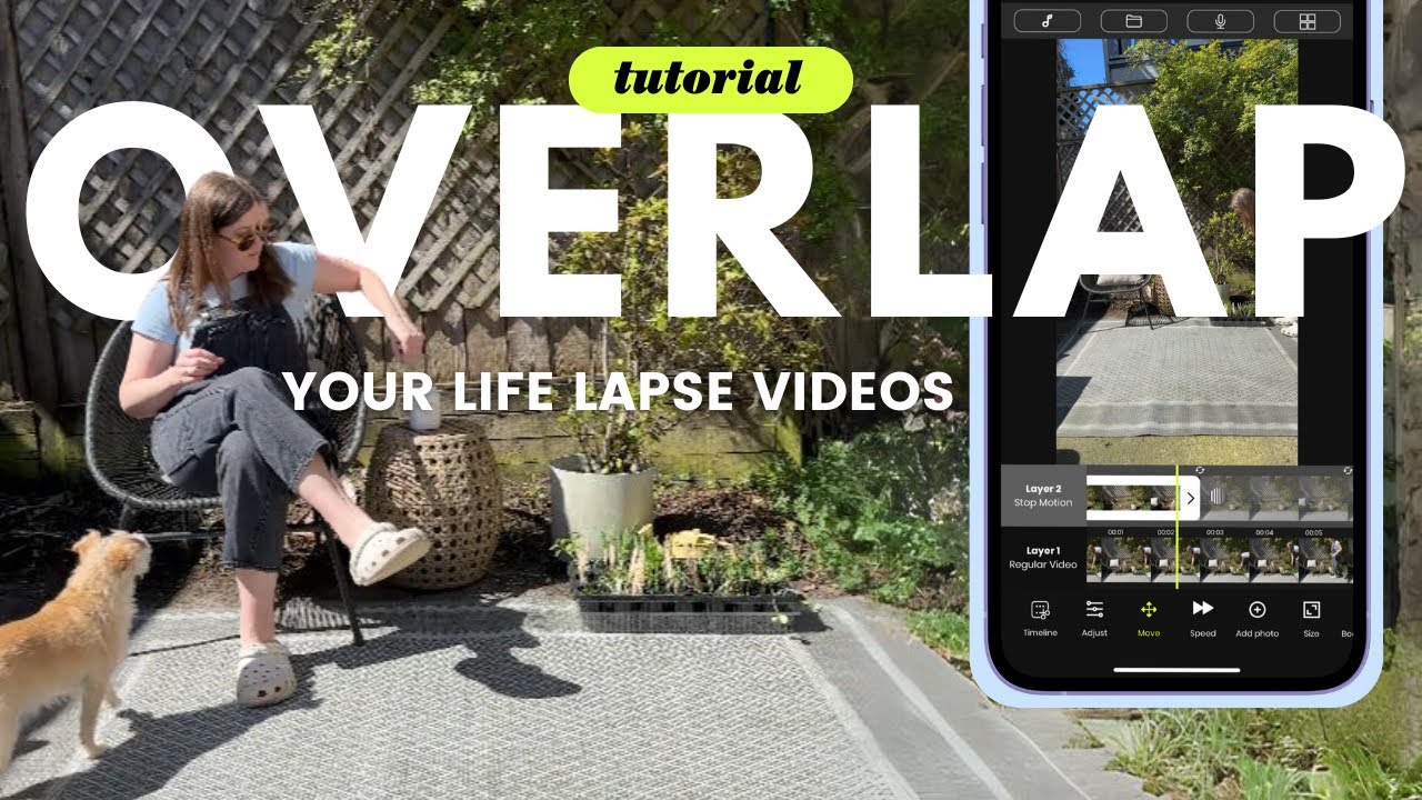 How to Overlap Your Life Lapse Videos from your iPhone (Stop motion blended with regular video)